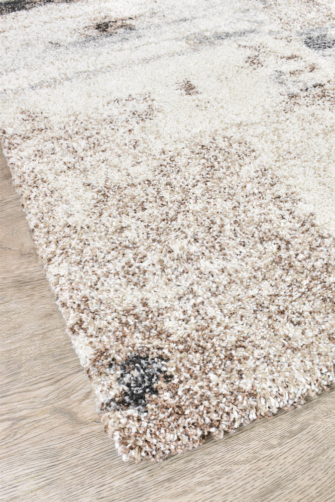 Alpha Shaggy Multicoloured Rug by Kaleen – Soft Textured Area Rug for Modern Interiors