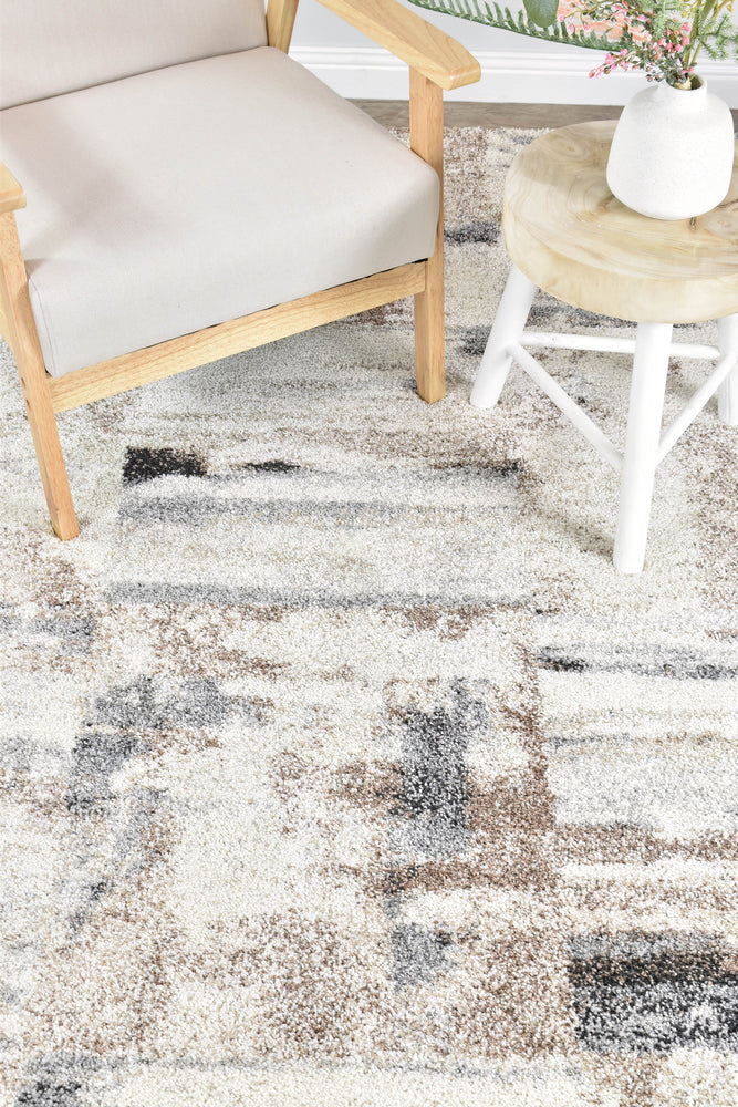 Alpha 23125-6258 Rug – Modern Patterned Area Rug in Grey and Beige