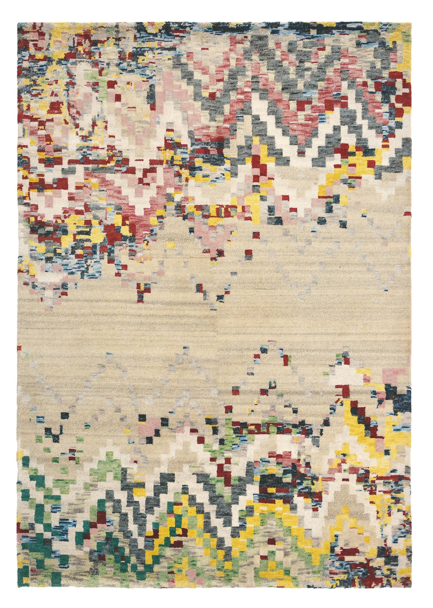Kaleen Yeti Anapurna Collection shag rug in ivory white finish