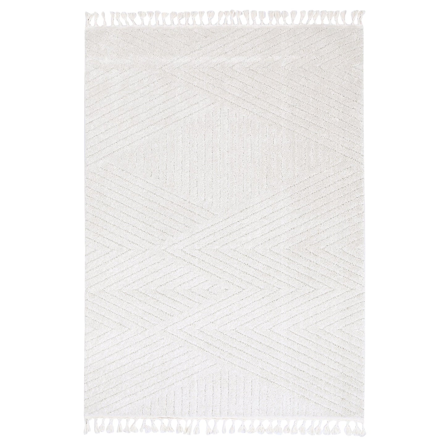 Bilbao Farah Geometric in Ivory Rug