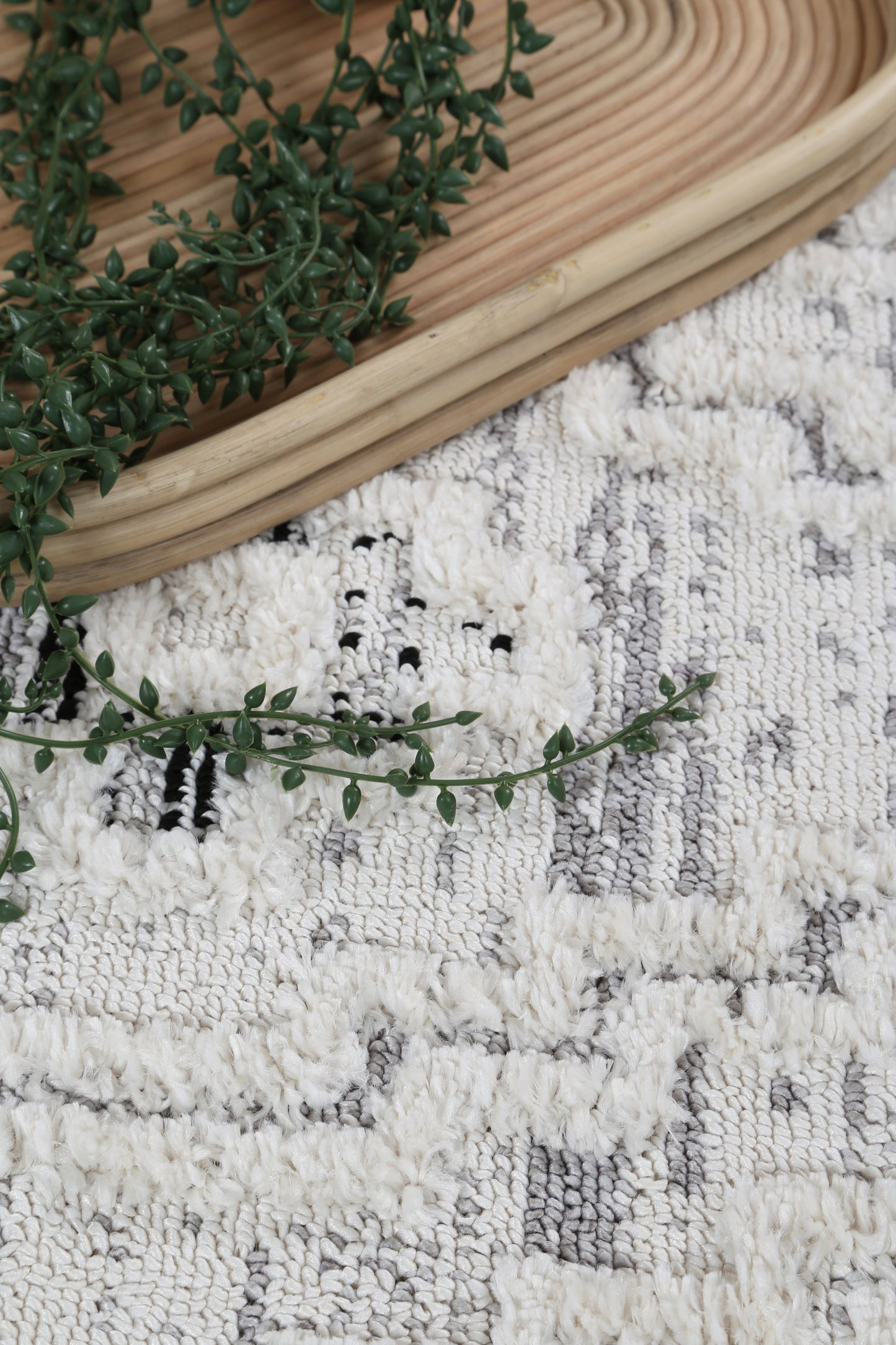 Bilbao Zanzia in White Rug