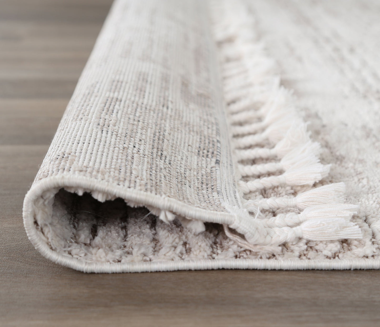 Bilbao Rasha Geometric Beige Rug texture