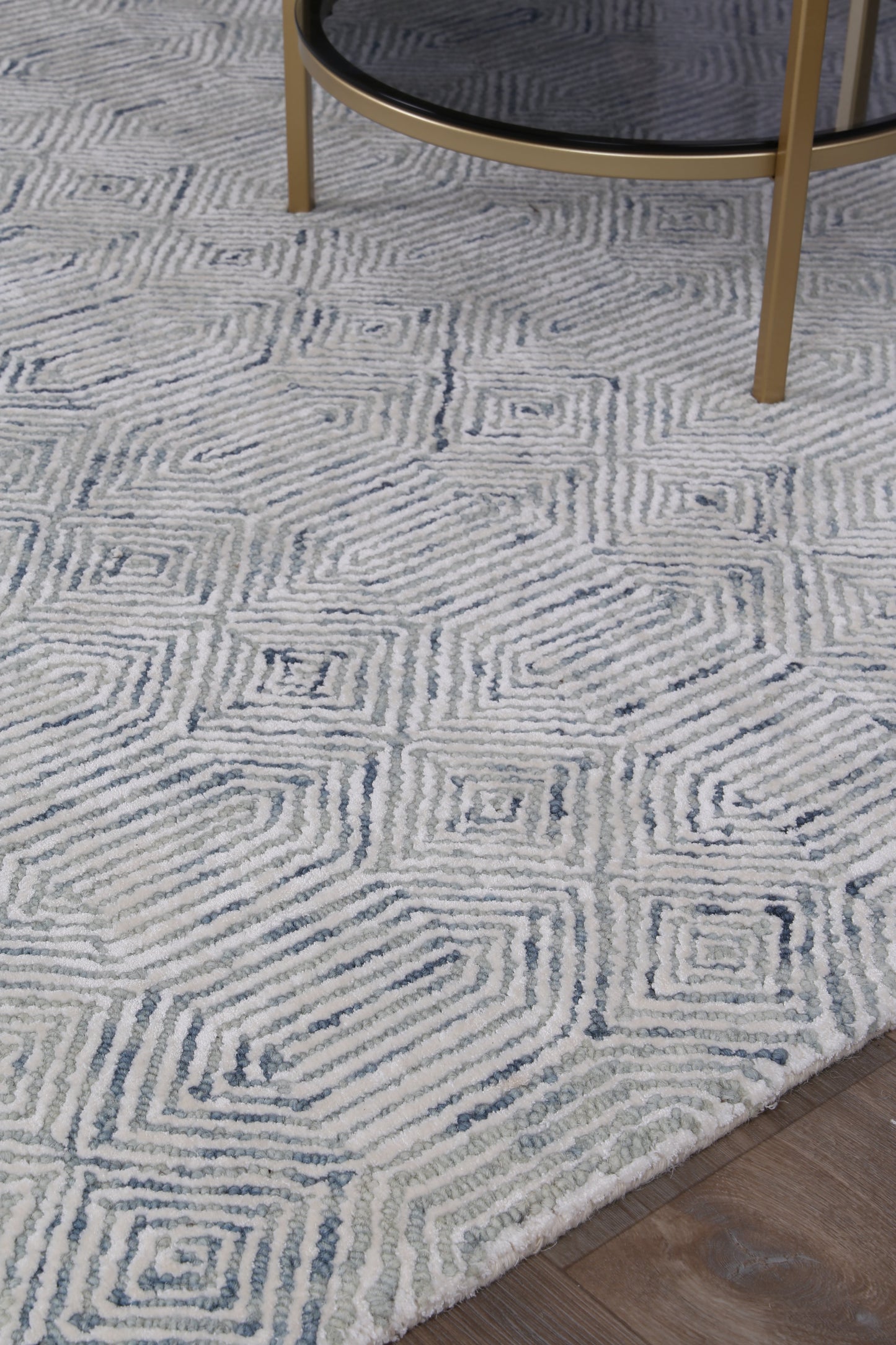 Astrid Seafoam rug texture and detail