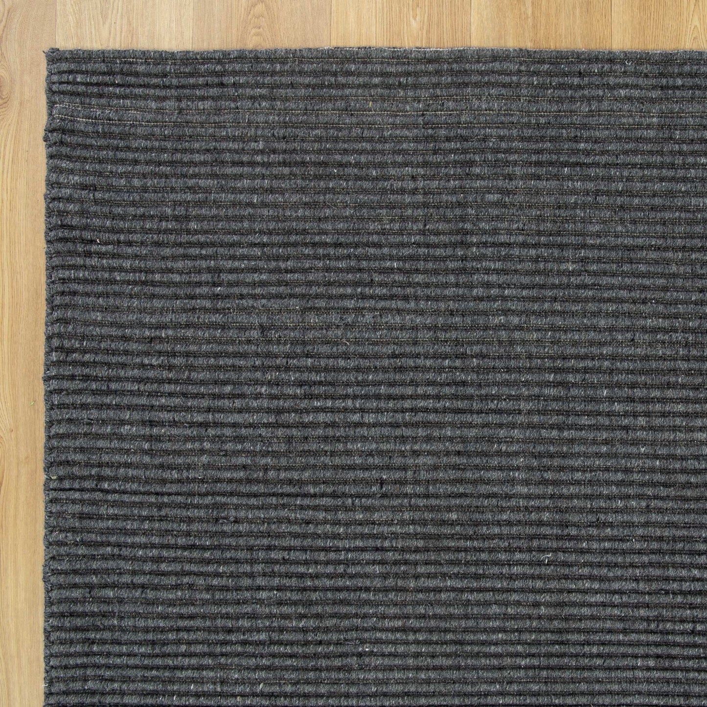Handloom Grey Rug – Zalia Cord Slate Color Detail