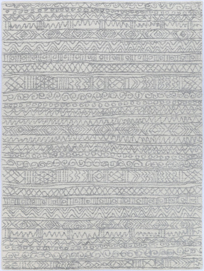 Posy Inca 01B Grey Wool Rug