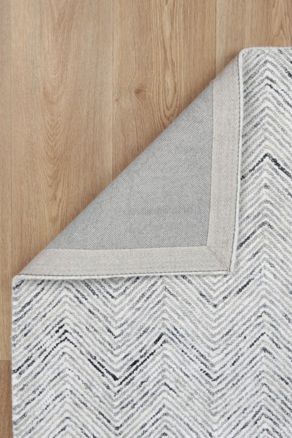 Astrid Unique Herringbone in Grey Rug