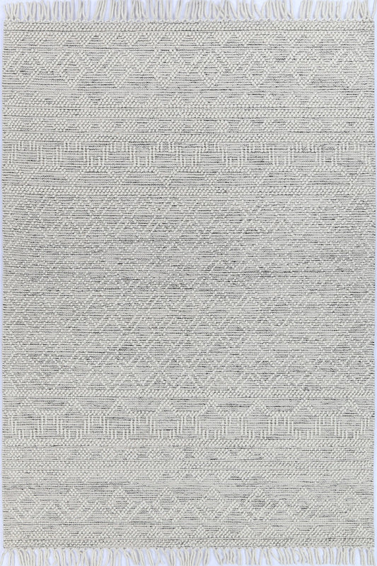 Perla Mia White & Black Rug