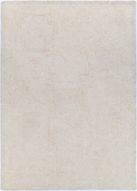 Posy Labyrinth  09D Beige Wool Rug