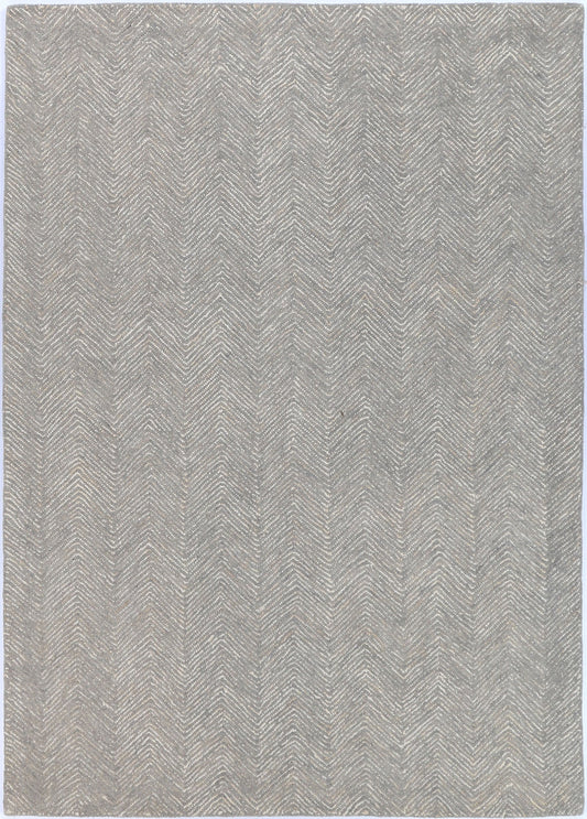 Posy Chevron 11B Ash Rug Wool Rug