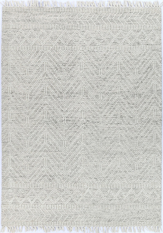 Perla Zoe White & Black Rug