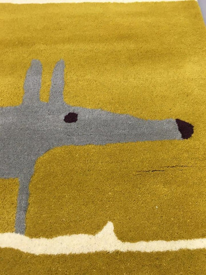 Scion Mr Fox Rug Mustard 25306