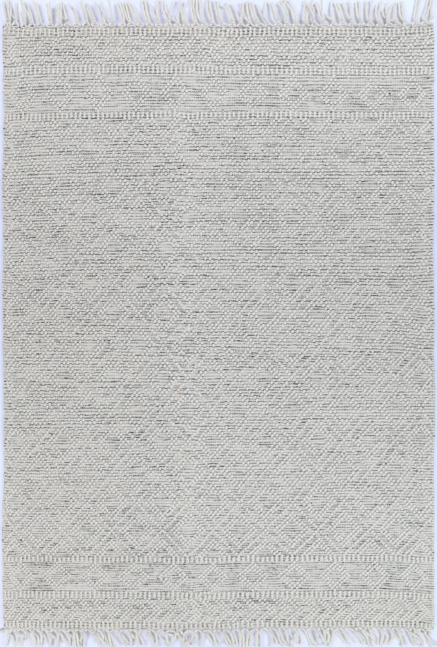 Perla Ada White & Black Rug