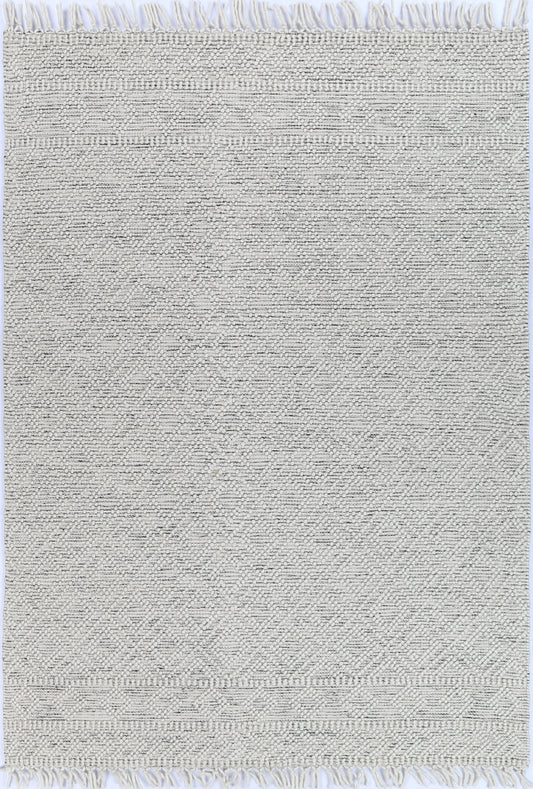 Perla Ada White & Black Rug