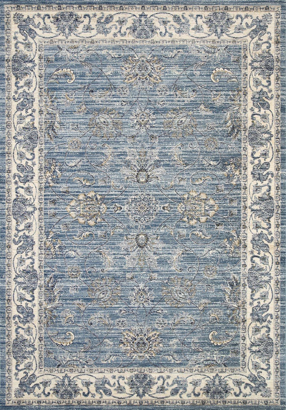 Atlanta Abernathy Distressed Vintage Blue Rug