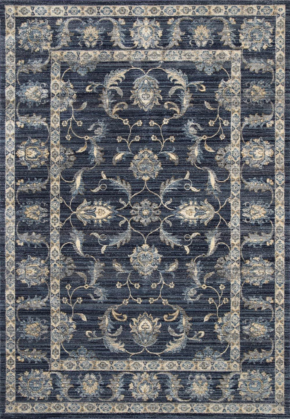 Atlana Greensferry Traditional Navy Rug