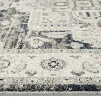 Edith in Dark Blue D2201 : Runner Rug