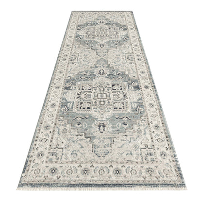 Edith Runner Rug In Light Blue D2201