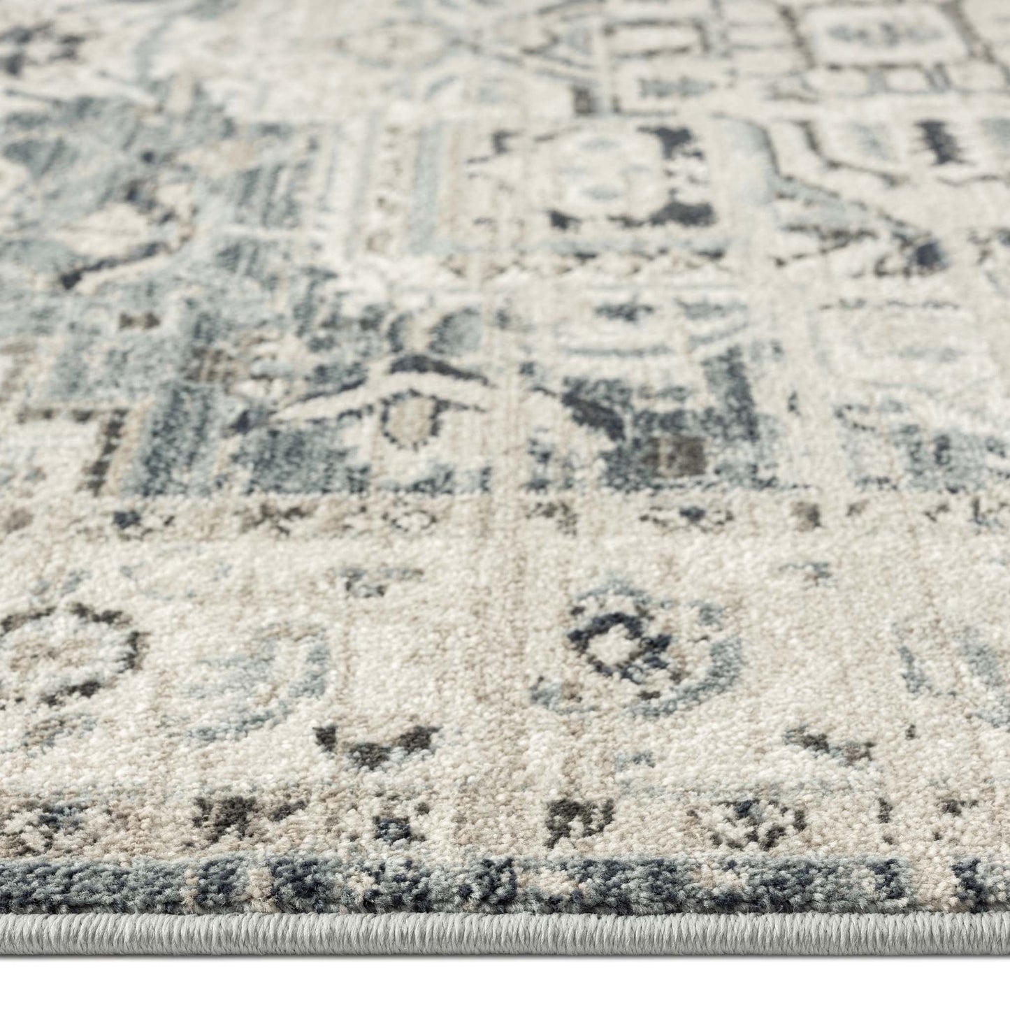 Edith Runner Rug In Light Blue D2201