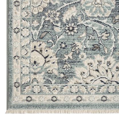 Edith Runner In Light Blue D2202 Rug