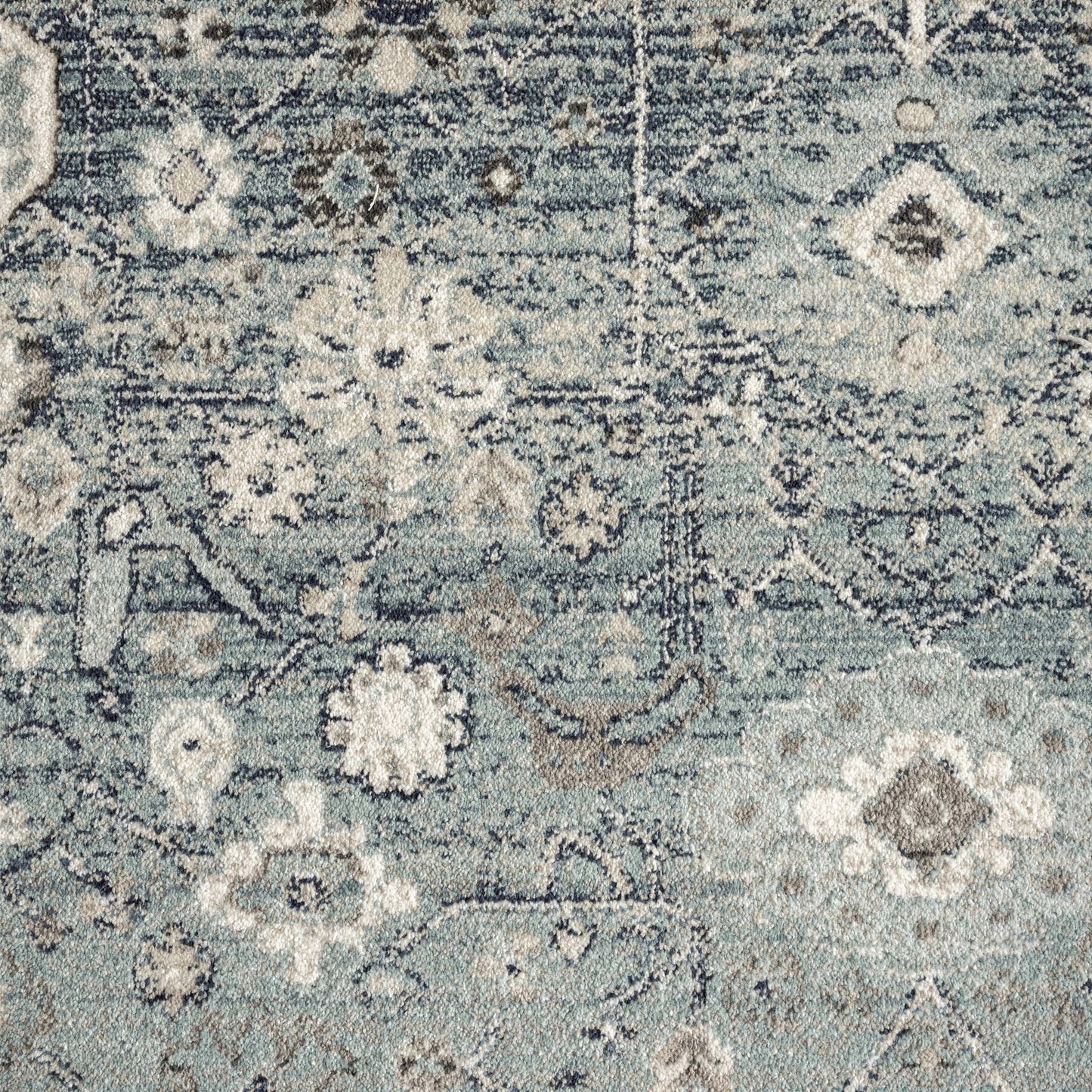 Edith Runner Rug In Light Blue D2203