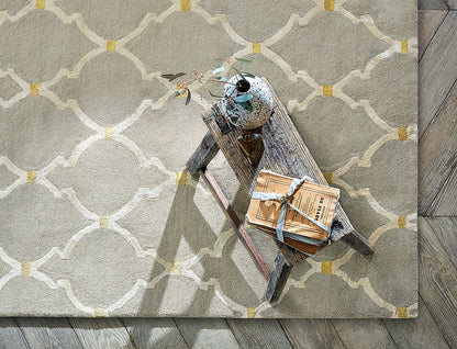 Sanderson Empire Trellis - Stone Rug