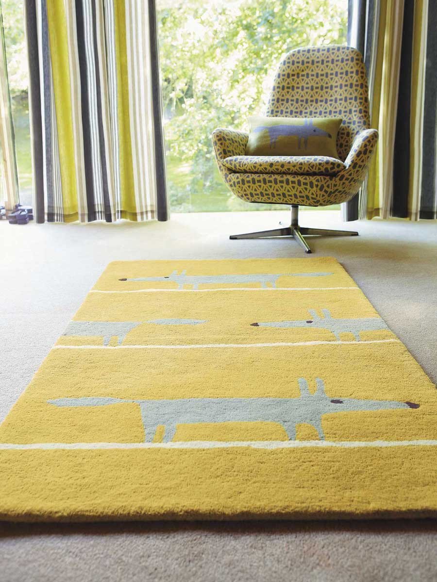 Scion Mr Fox Rug Mustard 25306