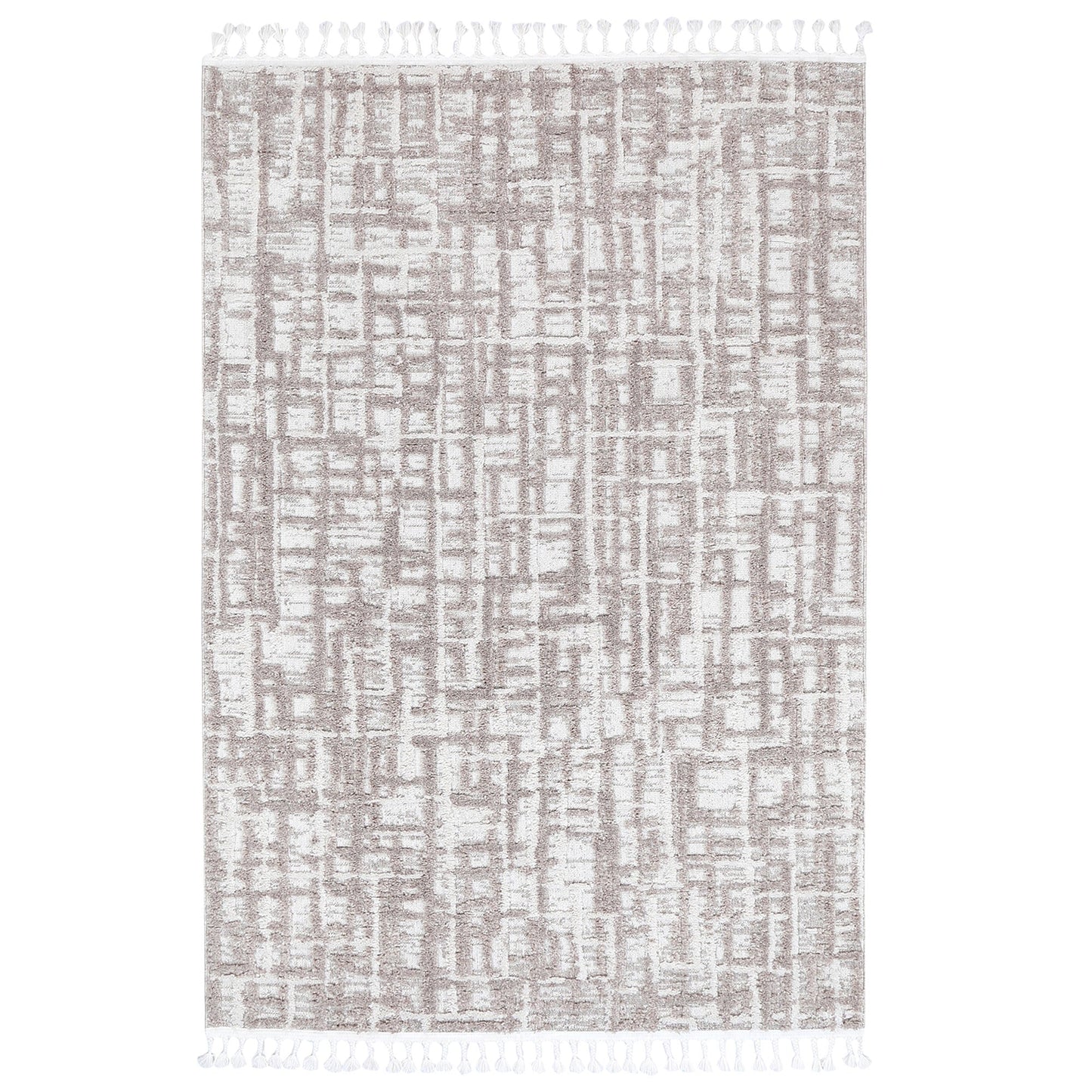 Bilbao Kubra Contemporary in Beige Rug