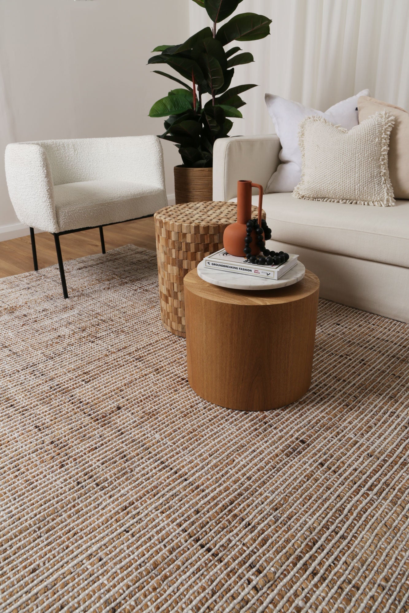 Dune in Ivory Jute & Wool Rug