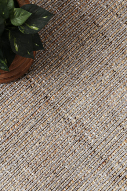 Dune Jute & Wool in Light Grey Rug