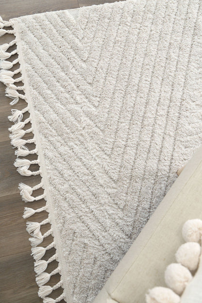 Bilbao Farah Geometric in Ivory Rug