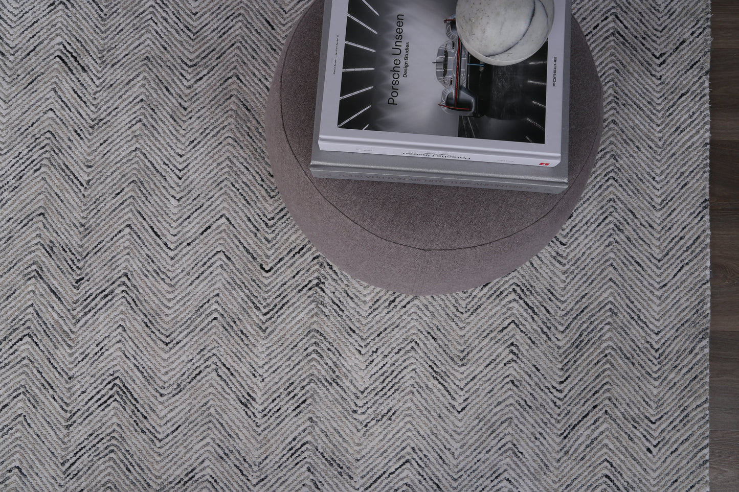 Astrid Unique Herringbone in Grey Rug