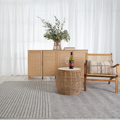 Lifestyle Texture in Oat Indoor/Outdoor Rug