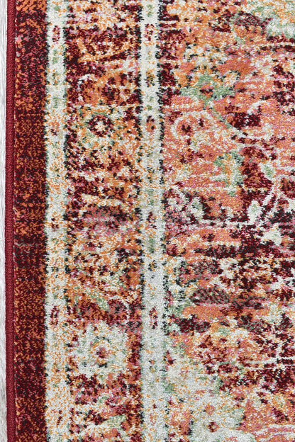 Oxford Rug 63435-1414 In Red : Runner Rug