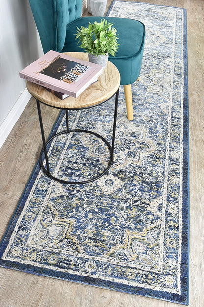 Oxford Rug 63435-5171 In Blue : Runner Rug