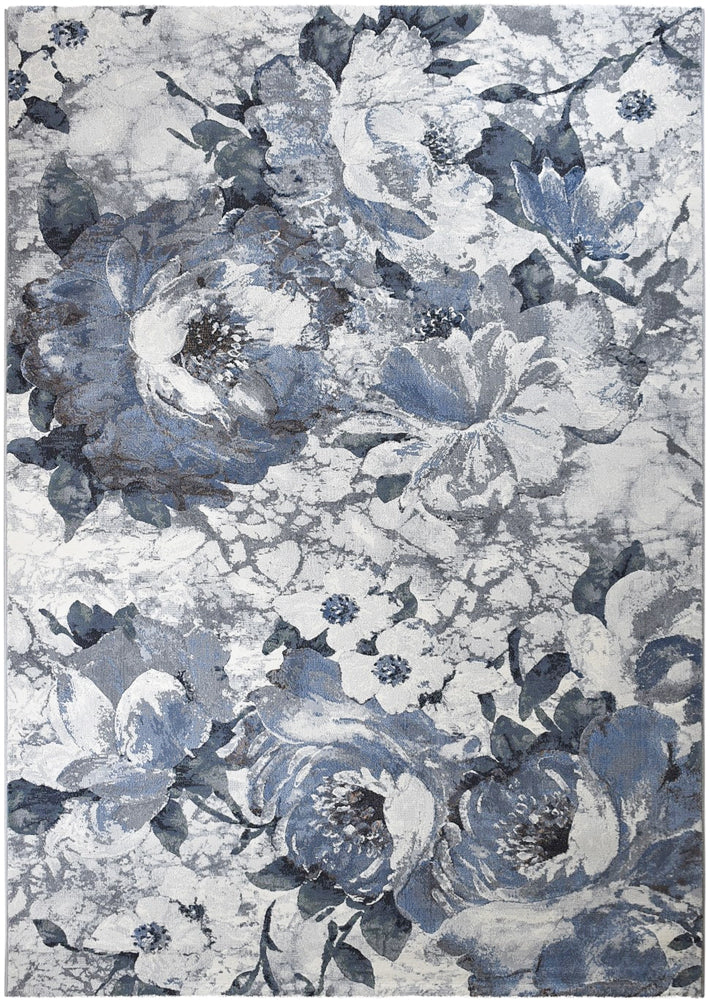 Oxford Rug 63377-7676 In Blue & White Rug