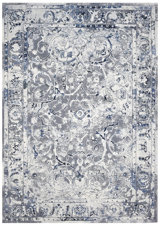 Oxford Rug 63392-7646 In Blue & White Rug