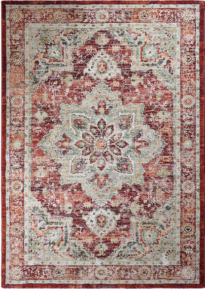 Oxford Rug 63435-1414 In Red Rug