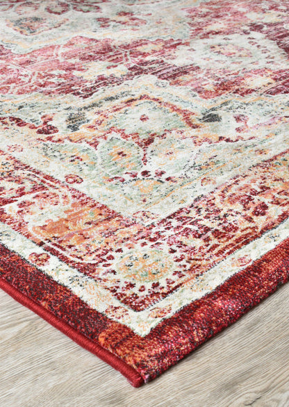 Oxford Rug 63435-1414 In Red Rug