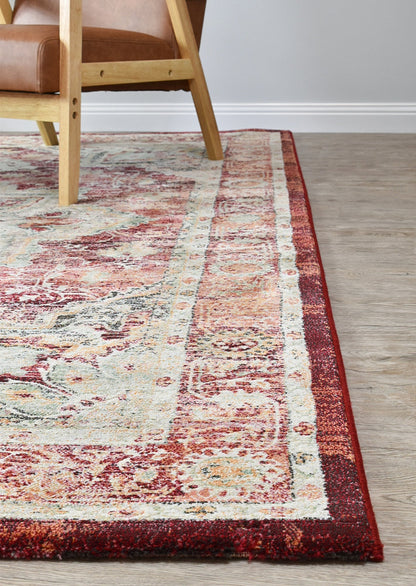 Oxford Rug 63435-1414 In Red Rug