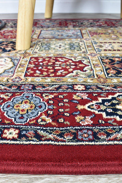 Charter T57112-1414 Traditional In Red Rug