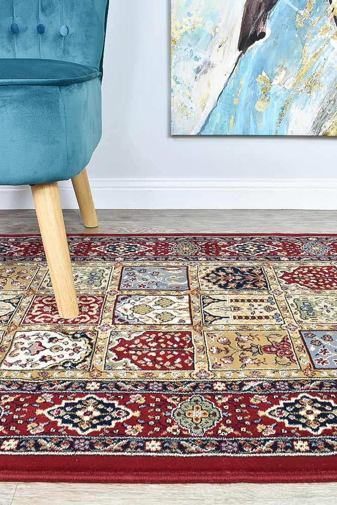 Charter T57112-1414 Traditional In Red Rug