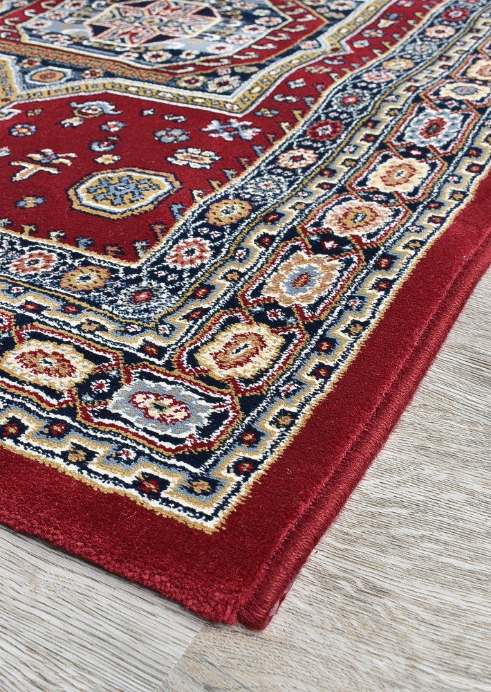 Charter 57149-1454 Medallion In Red Rug