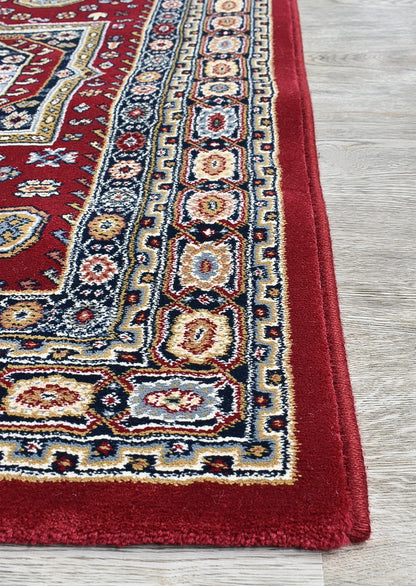 Charter 57149-1454 Medallion In Red Rug