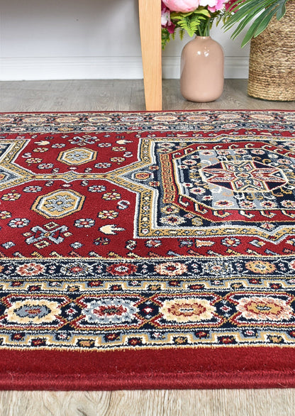 Charter 57149-1454 Medallion In Red Rug