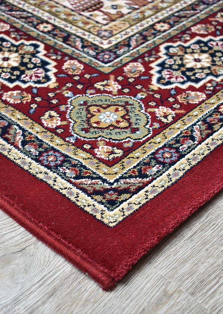 Charter T57112-1414 Traditional In Red Rug