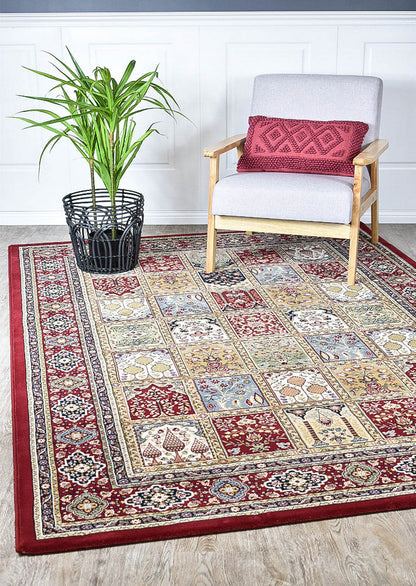 Charter T57112-1414 Traditional In Red Rug