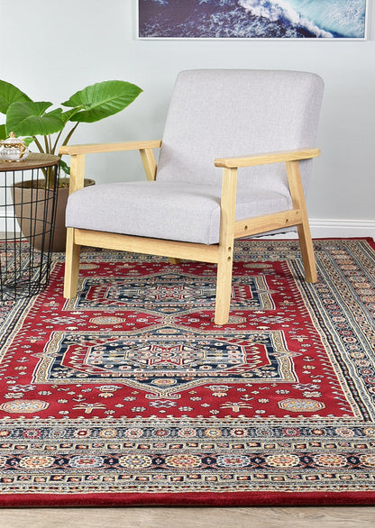 Charter 57149-1454 Medallion In Red Rug