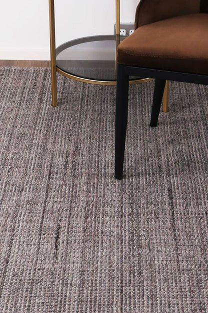 Pebble Brown Wool Rug