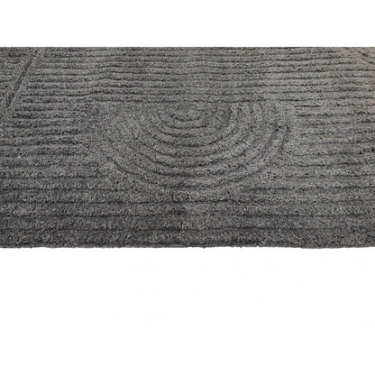 Zalia Halo Hand Tufted Rug Slate