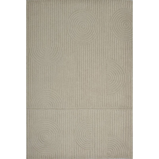 Zalia Halo Hand Tufted Rug Ivory